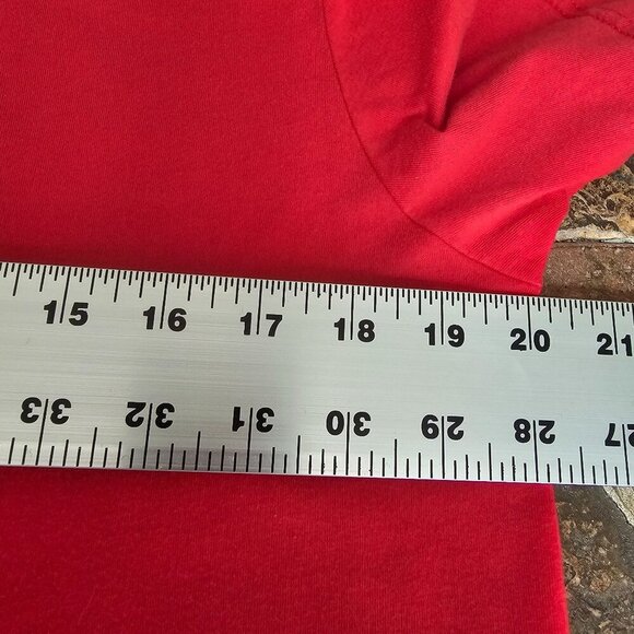 Vintage Red T-Shirt Featuring Scotty Says - Aye! Graphic From Auld Aberdonian 10 - Picture 8 of 9